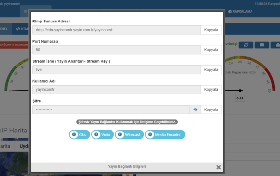 Canlı Yayın Bilgileri
