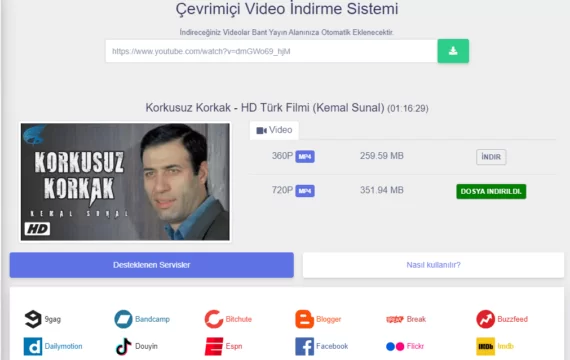 Video İndirme Sistemi